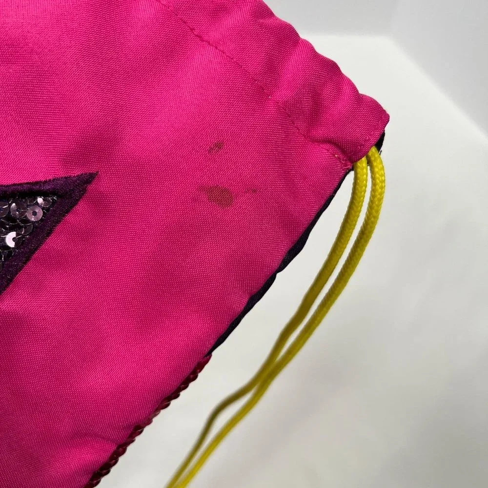 Drawstring bag‎ by Little Missed Matched star and heart sequin for girls